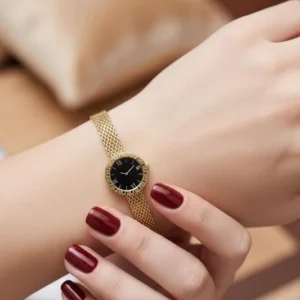 Vintage Gold Mesh Watch