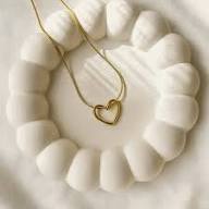 The "Aura Heart" — Minimalist 18K Gold Plated Necklace