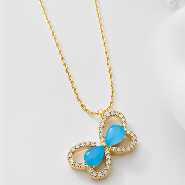 Azure Butterfly Necklace