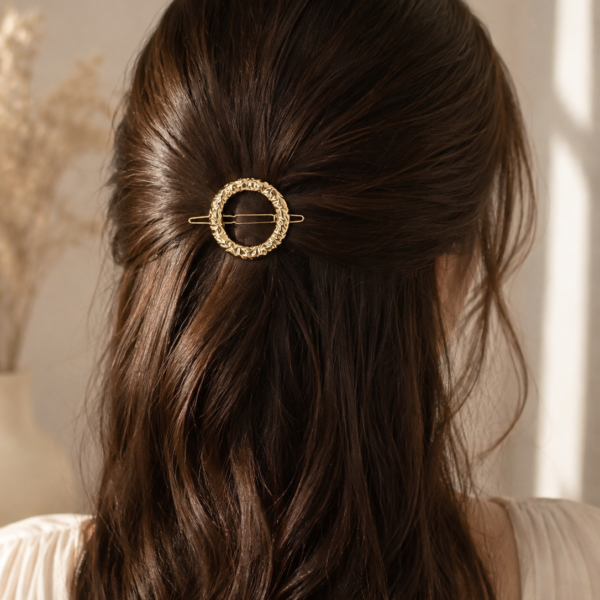 Golden Circle Hair Pin