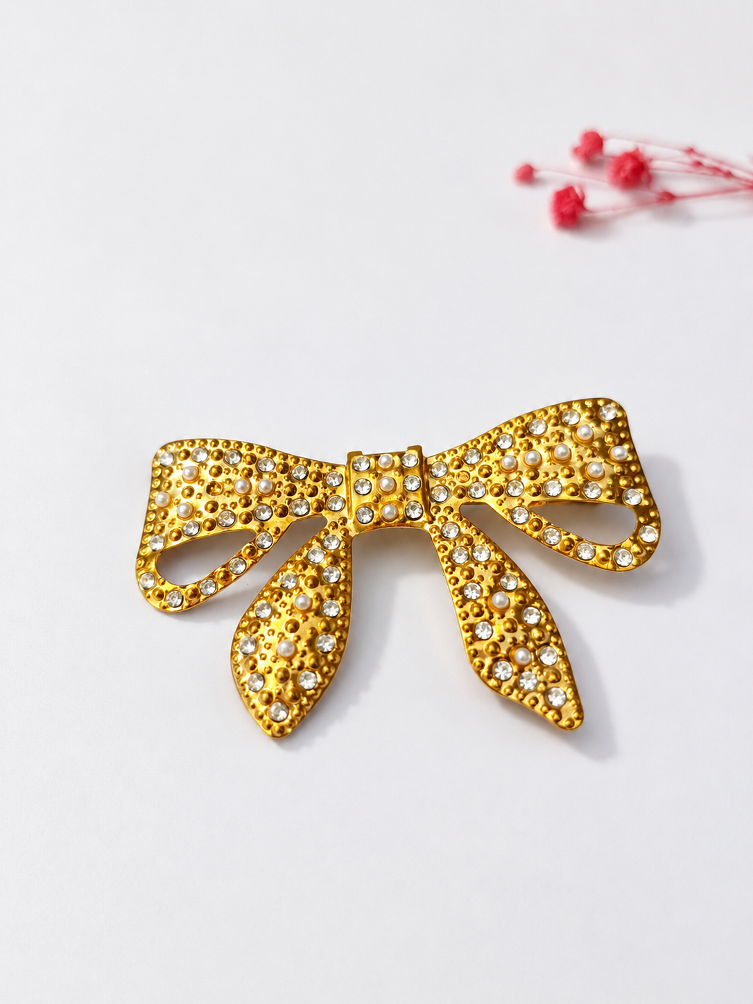 Golden Bow Hair Pin - Image 2