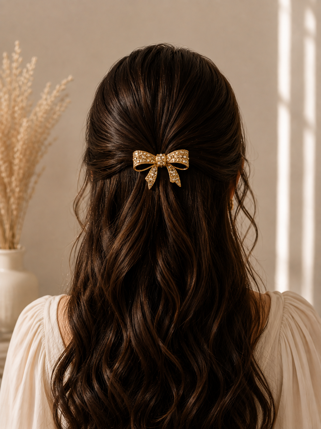 Golden Bow Hair Pin